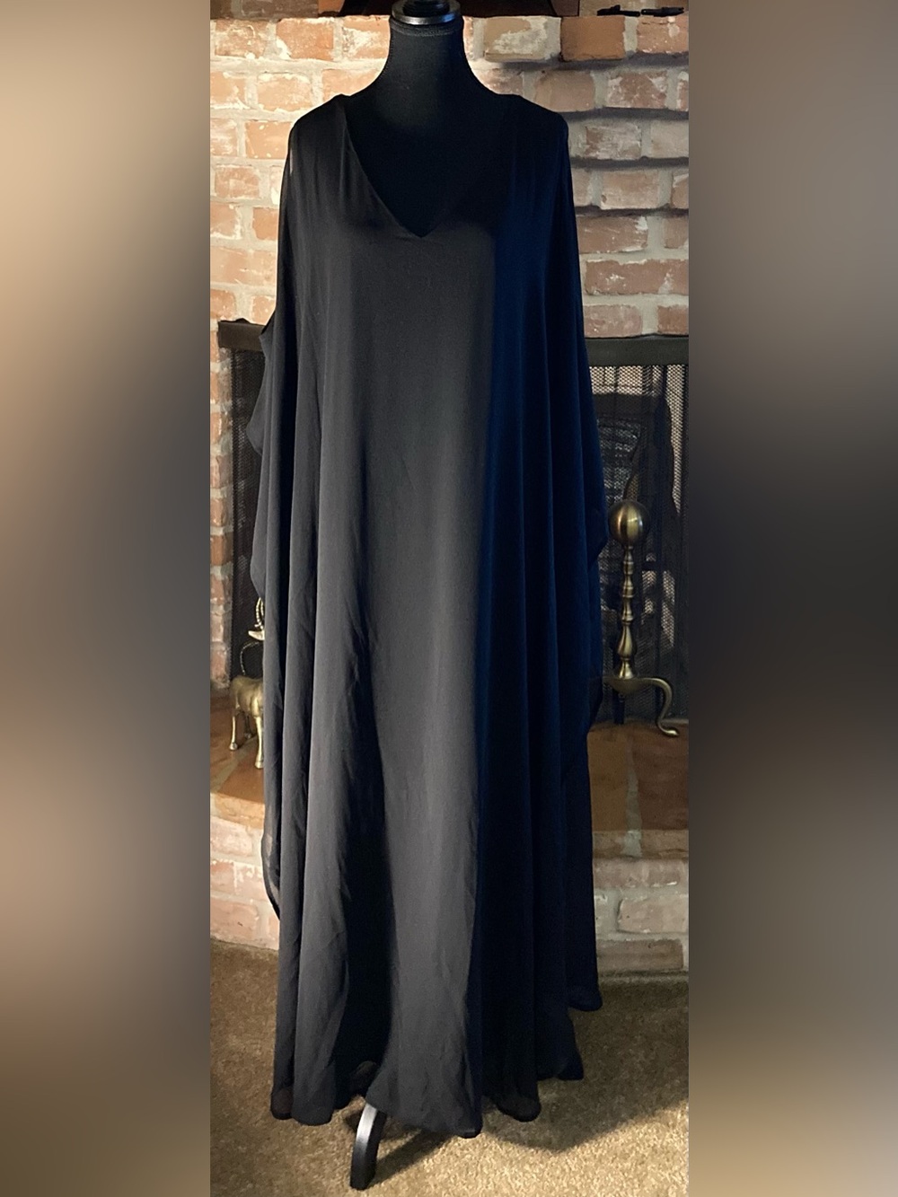 Anthonny Original Elegant Black Women's Maxi Dress— Flowy Everyday Style